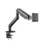electriQ Single Premium Monitor Arm with USB A/C Ports For Up to x1 49" Screen