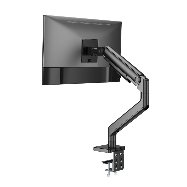 electriQ Single Premium Monitor Arm with USB A/C Ports For Up to x1 49" Screen