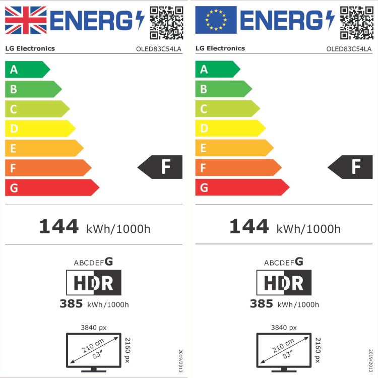 LG OLED83C54LA 83" 4K OLED Smart TV with Dolby Vision & Atmos