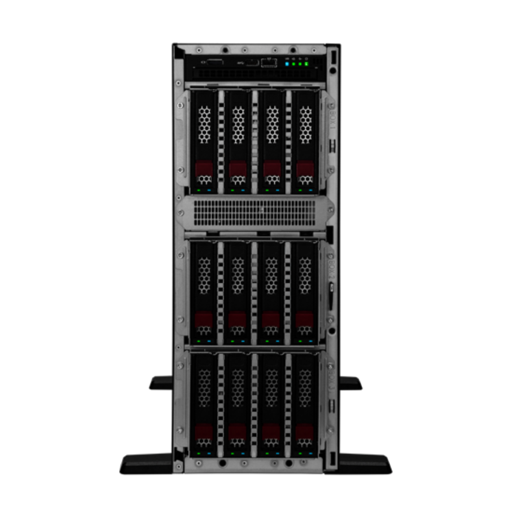 HPE ProLiant ML350 Gen11 Intel Xeon Silver 4510 2.4GHz 12c 64GB RAM 2x960GB SSD 4U Tower Server