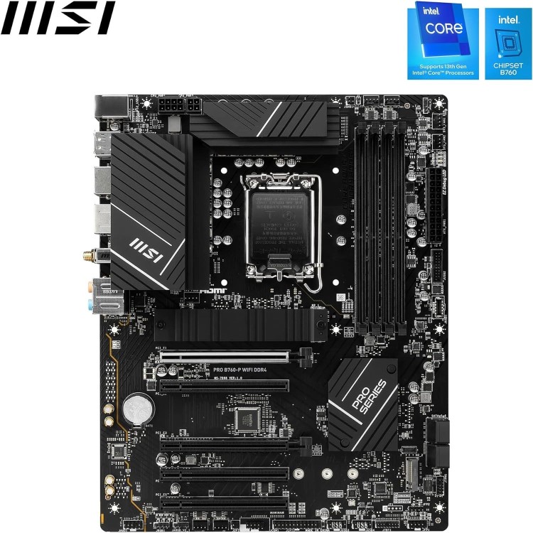 MSI PRO B760-P WIFI Intel B760 1700 DDR4 ATX Motherboard