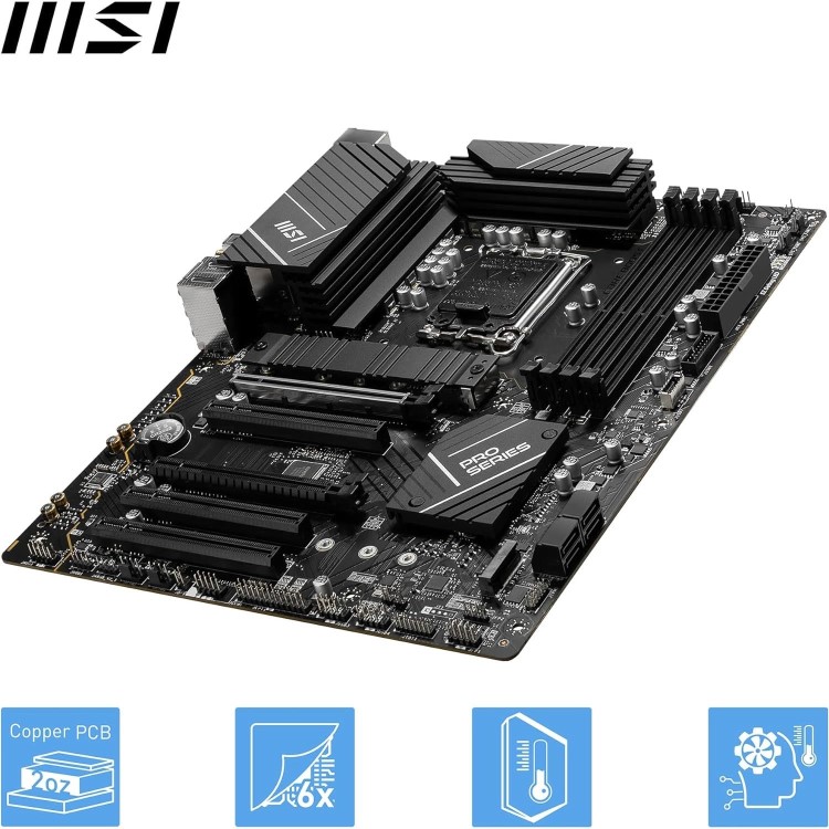 MSI PRO B760-P WIFI Intel B760 1700 DDR4 ATX Motherboard