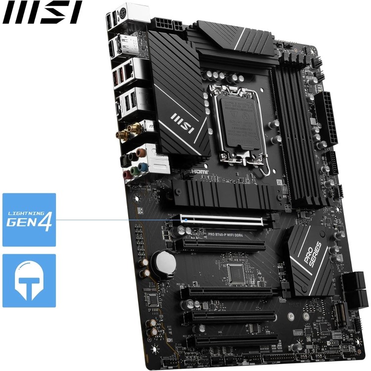 MSI PRO B760-P WIFI Intel B760 1700 DDR4 ATX Motherboard