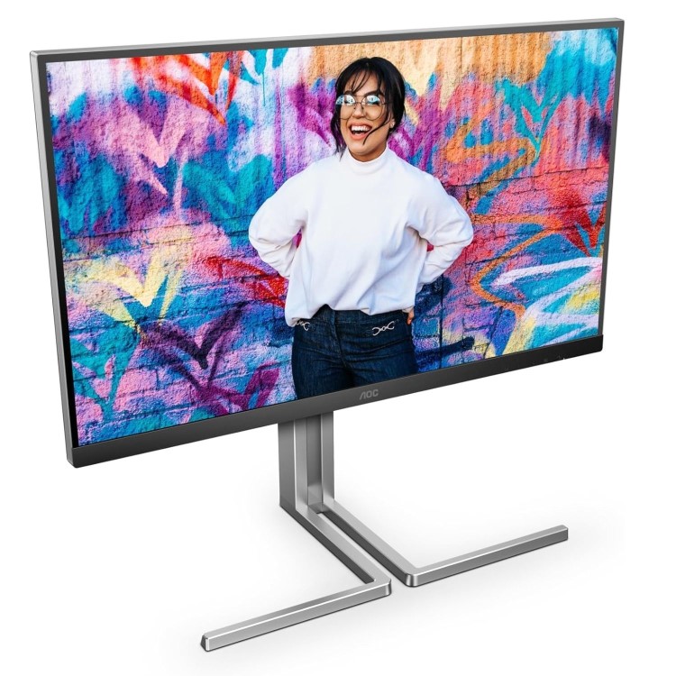 Refurbished AOC Graphic Pro Q27U3CV 27" IPS 4K UHD Height-Adjustable USB-C Monitor