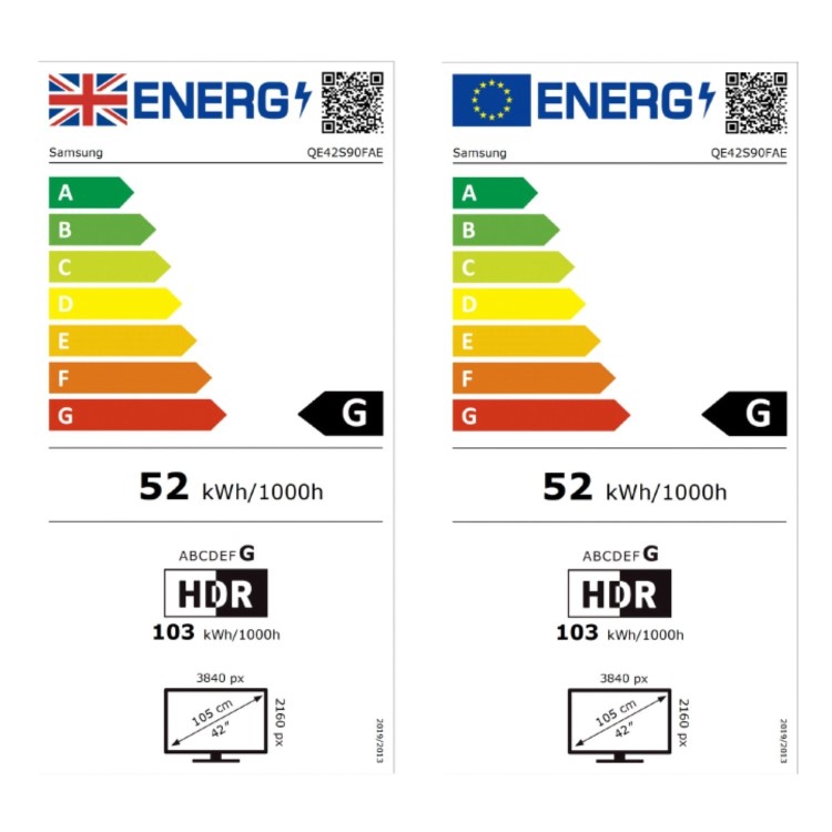 Samsung QE42S90FAEXXU 42-Inch 4K OLED Smart TV with HDR & Dolby Atmos