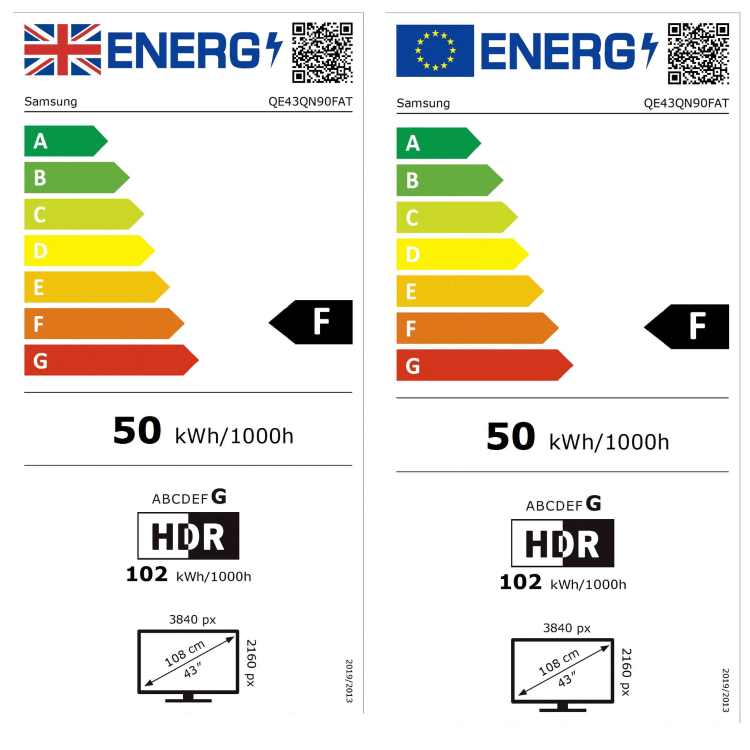 Samsung QE43QN90FATXXU 43" – 4K Ultra HD HDR Smart TV HDR10+ with Tizen OS