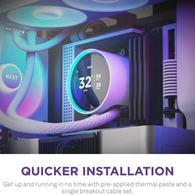 NZXT Kraken Elite 360 RGB V2 360mm 2400rpm AIO Liquid CPU Cooler