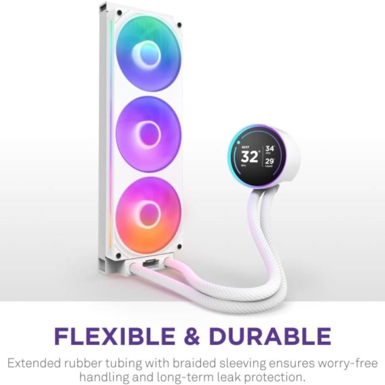 NZXT Kraken Elite 360 RGB V2 360mm 2400rpm AIO Liquid CPU Cooler