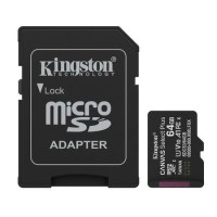Kingston Canvas Select Plus 64GB microSDXC UHS-I Memory Card + microSD to SD adapter