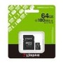 Kingston Canvas Select Plus 64GB microSDXC UHS-I Memory Card + microSD to SD adapter