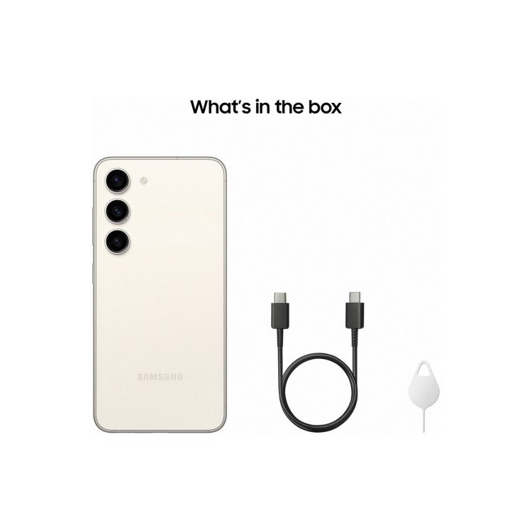 Samsung Galaxy S23 Cream 6.1" 128GB 5G Unlocked & SIM Free Smartphone