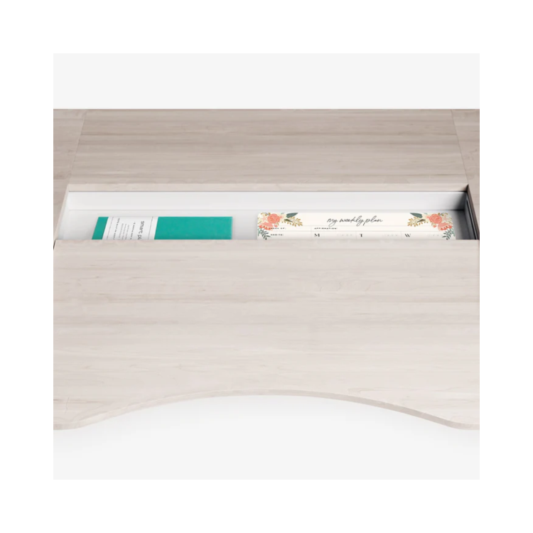 Light Wood Smart Height Adjustable Desk