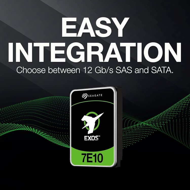 Seagate Exos 7E10 2TB 3.5 Inch SAS 6 Gb/s Internal Hard Drive