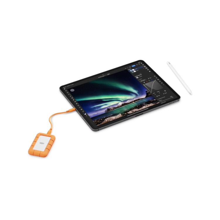 Lacie 1TB External SSD Grey, Orange