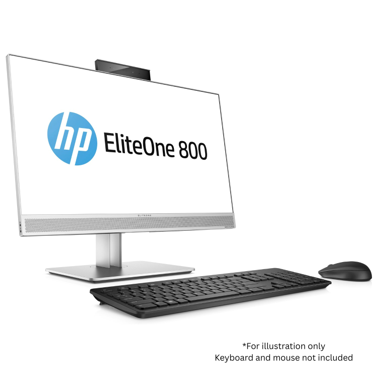 Refurbished HP EliteOne 800 G4 Core i7 8th Gen 16GB RAM 512GB SSD 24 Inch Windows 11 Pro All in One PC