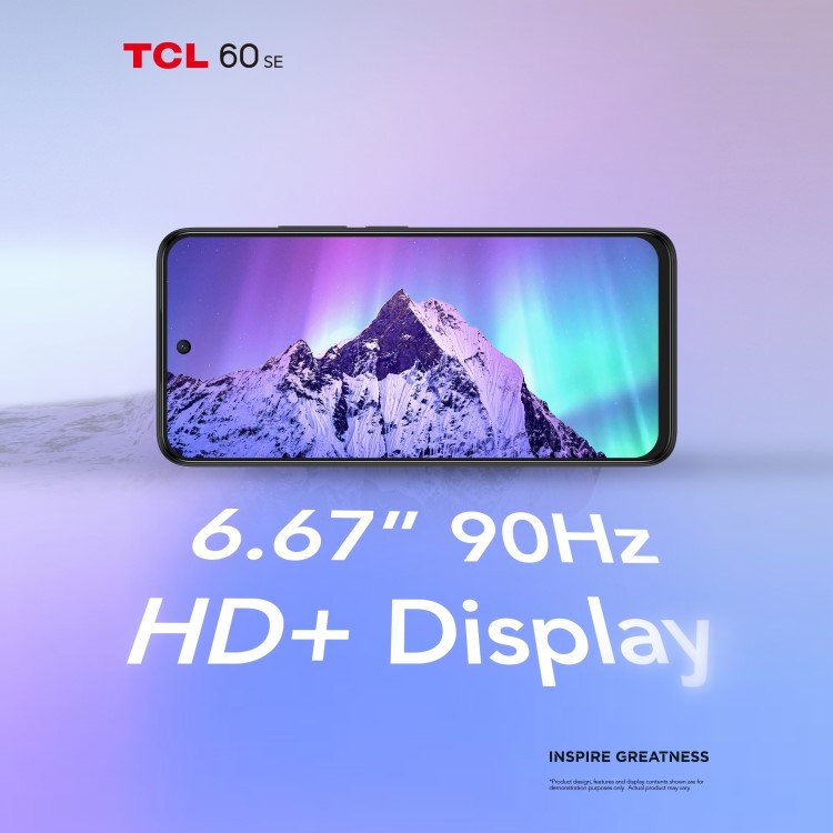 TCL 60SE Obsidian Black 6.7" 512GB 5G Unlocked & SIM Free Smartphone