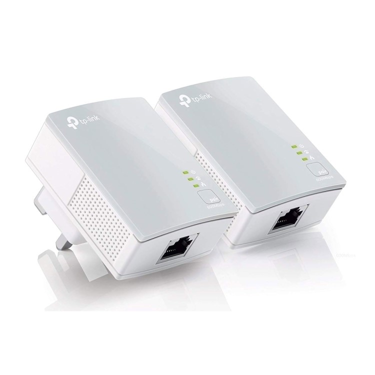 TP-Link AV600 500Mbps 1 Port Powerline Adapter - 2 Pack