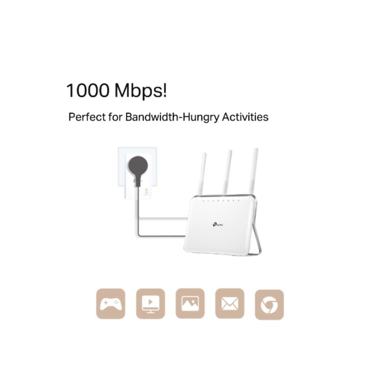 TP-Link AV1000 Gigabit Passthrough Powerline Starter Kit