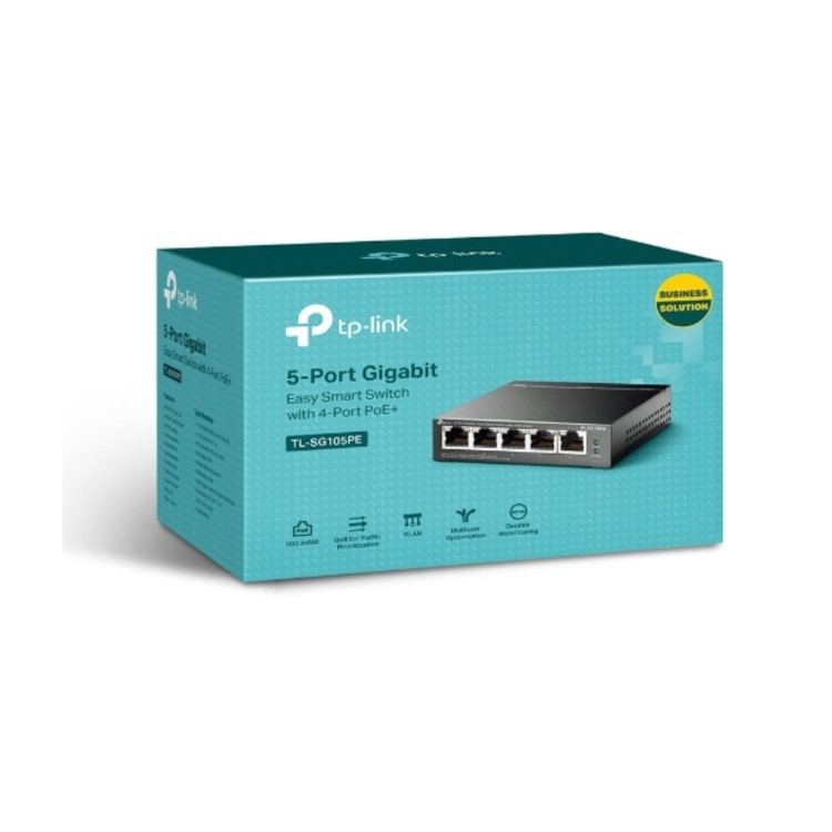 5-Port Gigabit Easy Smart Switch with 4-Port PoE+