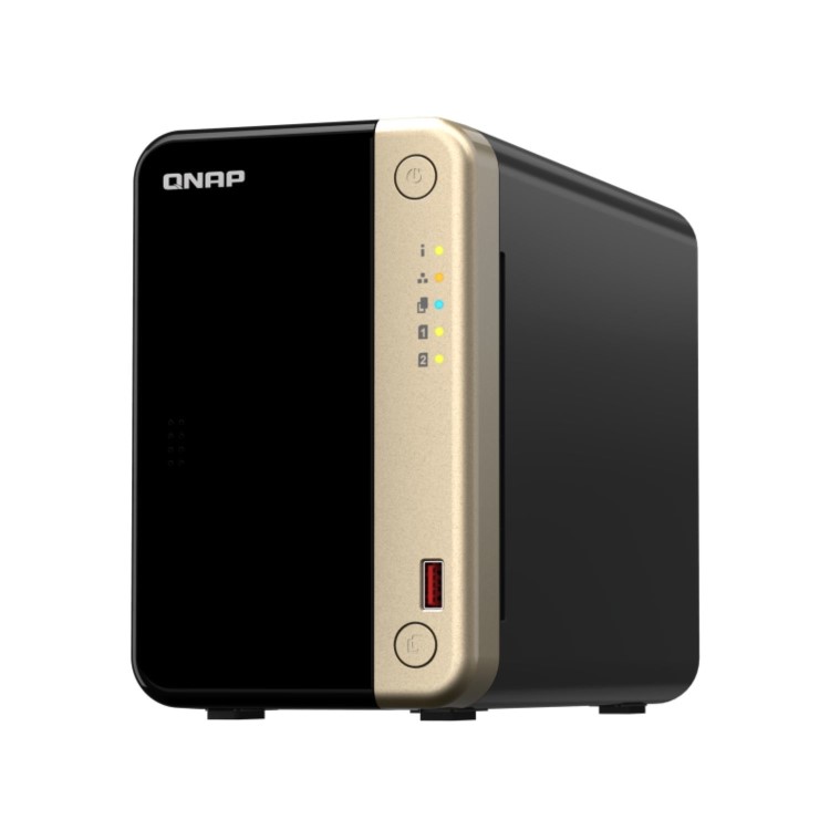 QNAP TS-264 8GB RAM with 20TB Installed Storage 2 Bay SATA Desktop NAS