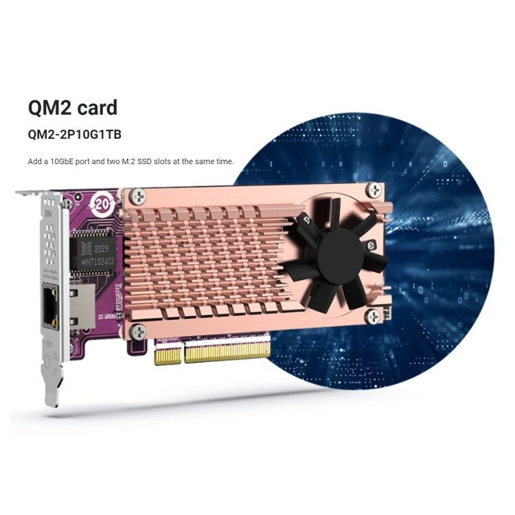 QNAP TS-264 8GB RAM with 20TB Installed Storage 2 Bay SATA Desktop NAS