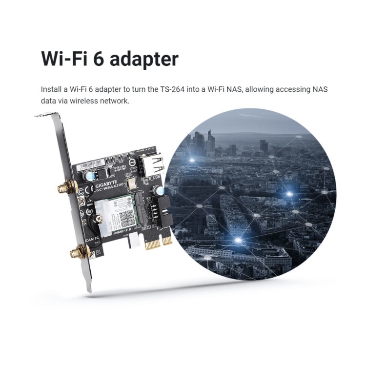 QNAP TS-264 8GB RAM with 20TB Installed Storage 2 Bay SATA Desktop NAS