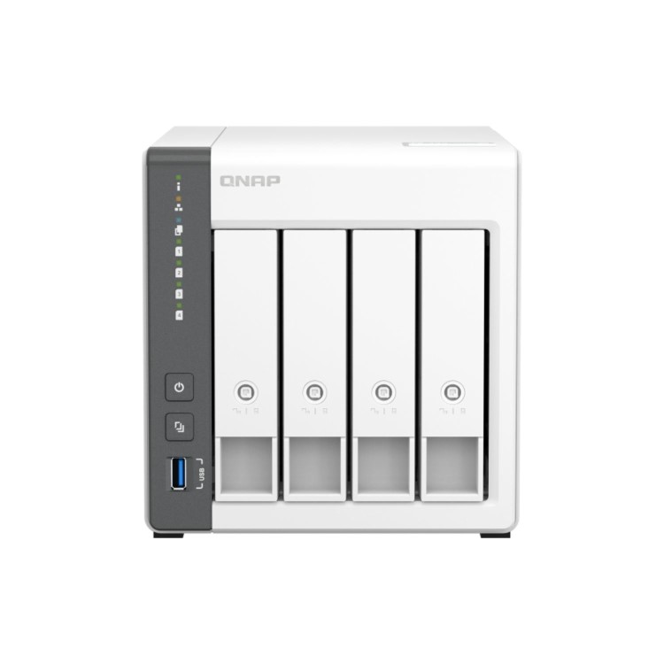 QNAP TS-433 4GB RAM with 24TB Installed Storage 4 Bay SATA Desktop NAS