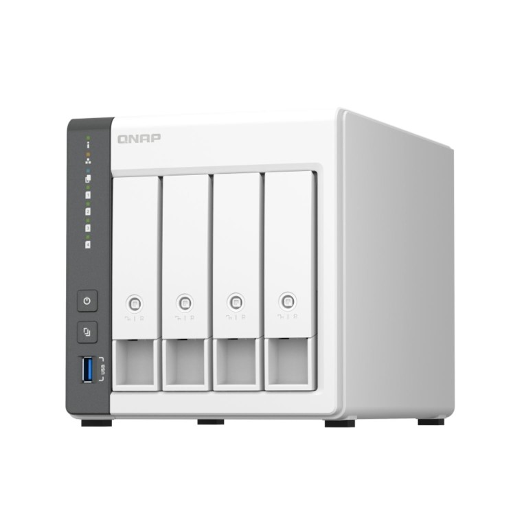 QNAP TS-433 4GB RAM with 24TB Installed Storage 4 Bay SATA Desktop NAS