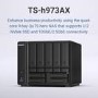 QNAP TS-h973AX 8GB RAM with 20TB Installed Storage 9 Bay SATA Desktop NAS Storage