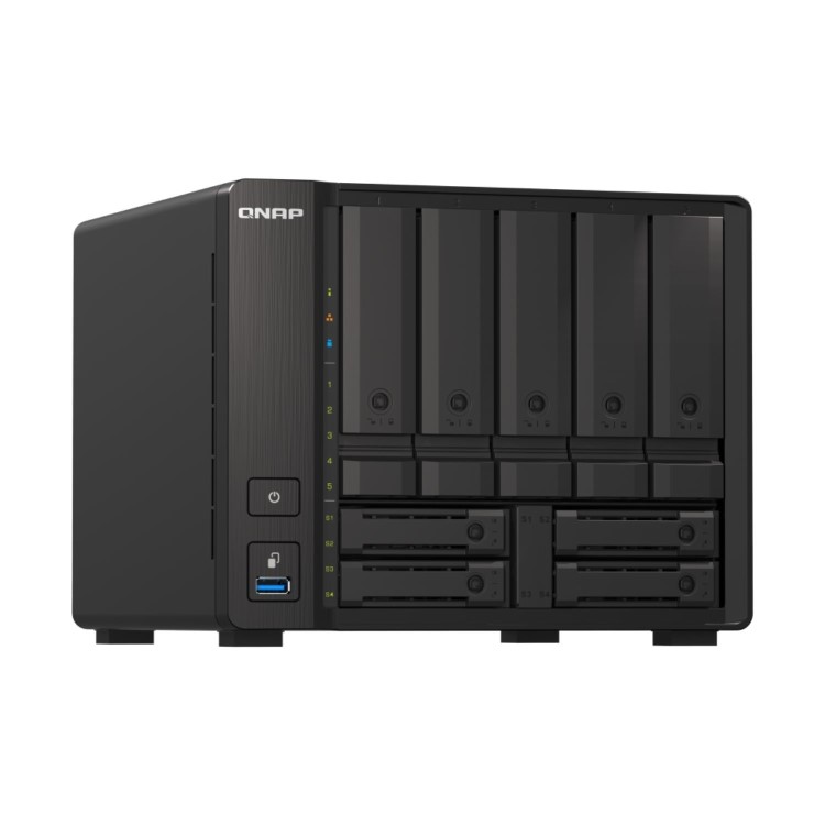 QNAP TS-h973AX 8GB RAM with 20TB Installed Storage 9 Bay SATA Desktop NAS Storage
