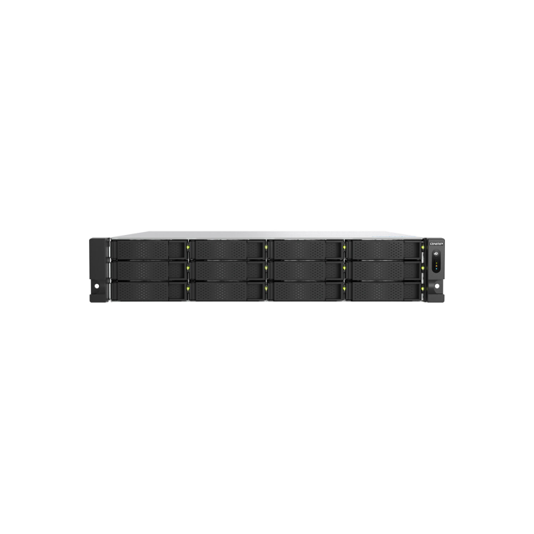 QNAP TS-h1277AXU-RP-R5-16G 16GB RAM 12 Bay Rackmount NAS Expansion Enclosure 