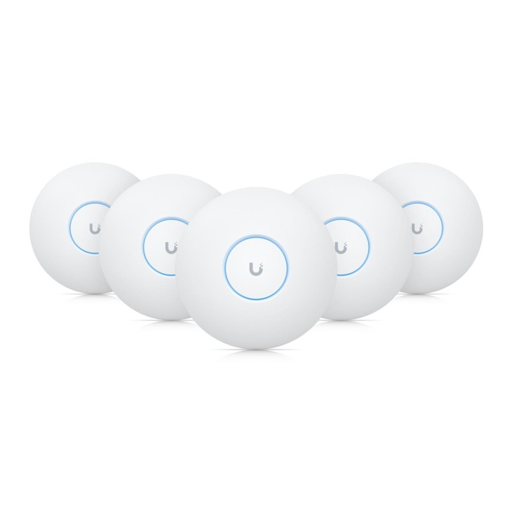 Ubiquiti U7-Pro UniFi Tri-Band Ceiling Mount WiFi 7 Access Point, Five Pack (9.3Gbps BE)