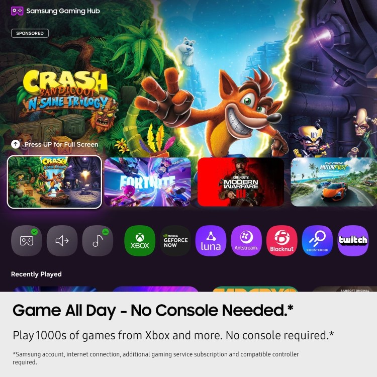 Samsung UE55U8020FKXXU 55" Crystal UHD – 4K Ultra HD HDR Smart TV with Tizen OS