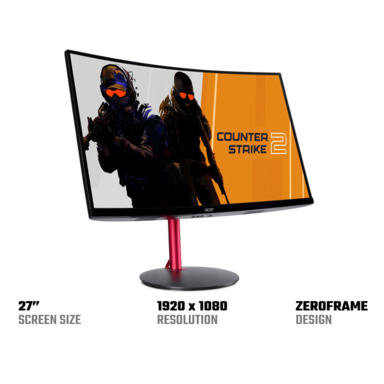 Acer Nitro XZ272S3 27" VA Full HD 180Hz 1ms FreeSync Curved Gaming Monitor