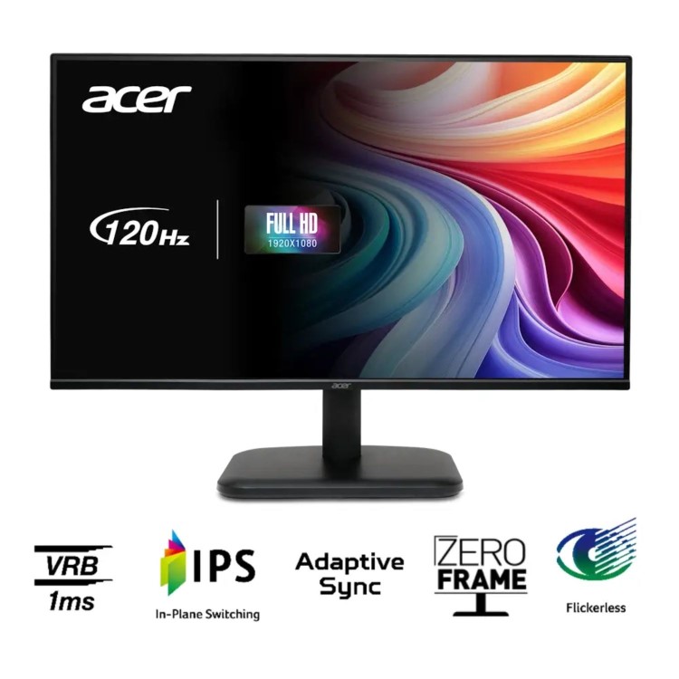 Refurbished Acer EK251Q G 24.5" IPS Full HD 120Hz 1ms Monitor