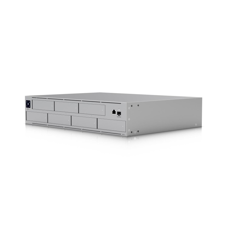 Ubiquiti 2U rack-mount NAS with (7) 2.5/3.5  drive bays and 10 Gbps performance