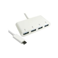 OEM USB-C to 4 USB 3.0 Port Hub White