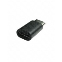 OEM Micro USB to USB-C Female to Male Adapter Black