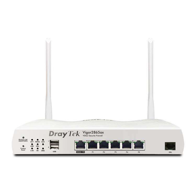Draytek Vigor 2865 VDSL2 5 Port Gigabit Ethernet with Multi-WAN VPN & Firewall Router