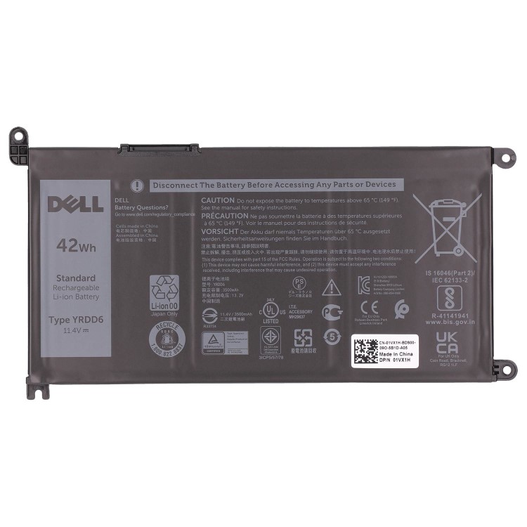 Dell Laptop Battery Pack 11.4V 3500mAh