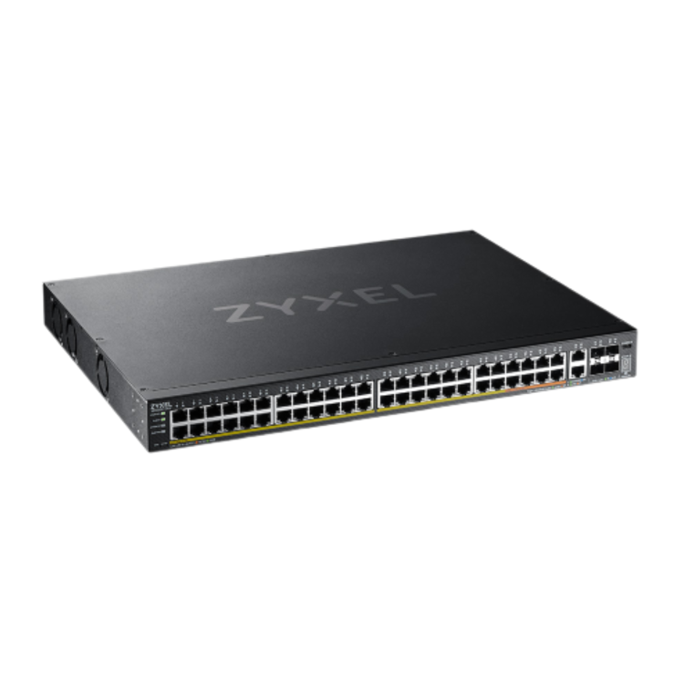 Zyxel XGS2220-54FP NebulaFlex Pro 48-Port Layer 3 Managed Rackmount Gigabit PoE+ Switch