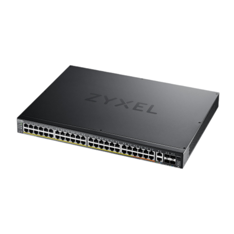 Zyxel XGS2220-54FP NebulaFlex Pro 48-Port Layer 3 Managed Rackmount Gigabit PoE+ Switch