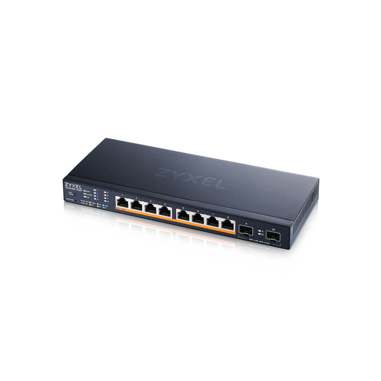 Zyxel XMG1915 8-port x 100/1000/2.5G PoE++ + 2 x Gigabit SFP / 10 Gigabit SFP+ Rack-mountable Network Switch