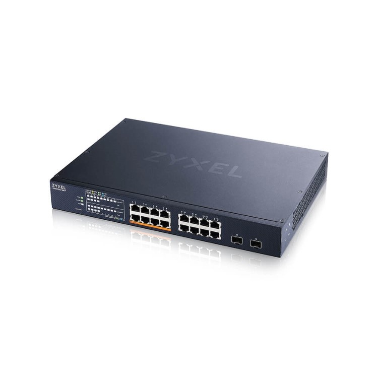 Zyxel XMG1915-18E Series 16-Port Gigabit Ethernet PoE L2 Rack-mountable Managed Switch