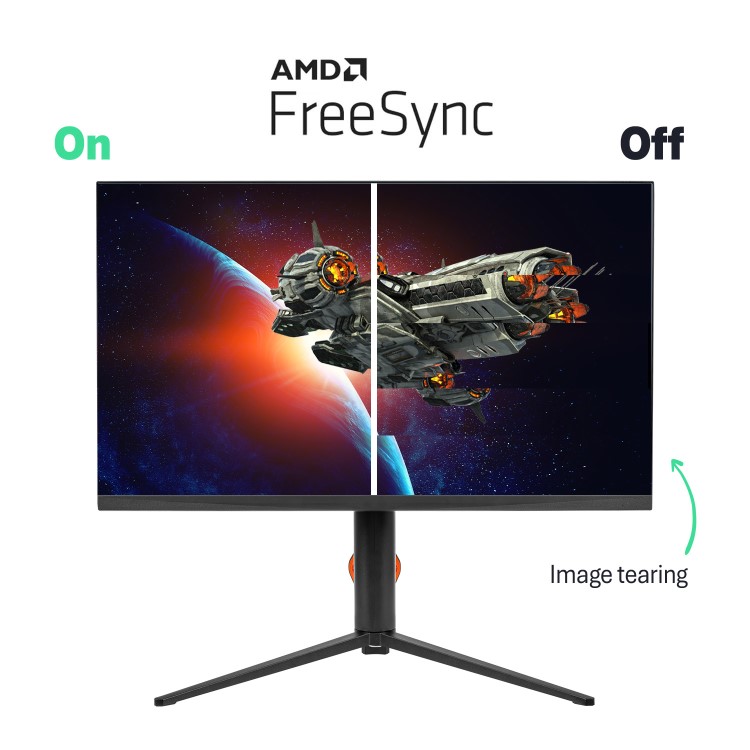 electriQ 27" Fast IPS Dual-Mode 4K at 160Hz Full HD at 320Hz 0.5ms Gaming Monitor