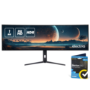 electriQ 49" IPS 5K DQHD 144Hz 1ms Super UltraWide Curved Gaming Monitor