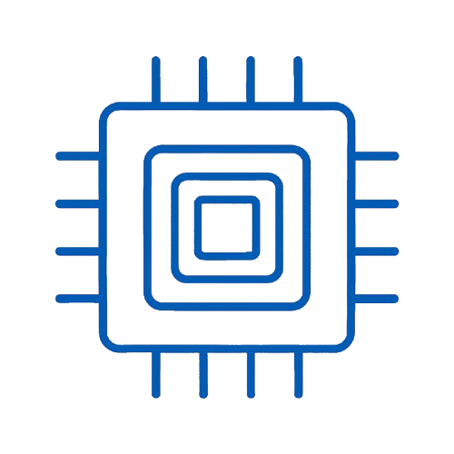 Smartphone processor illustration