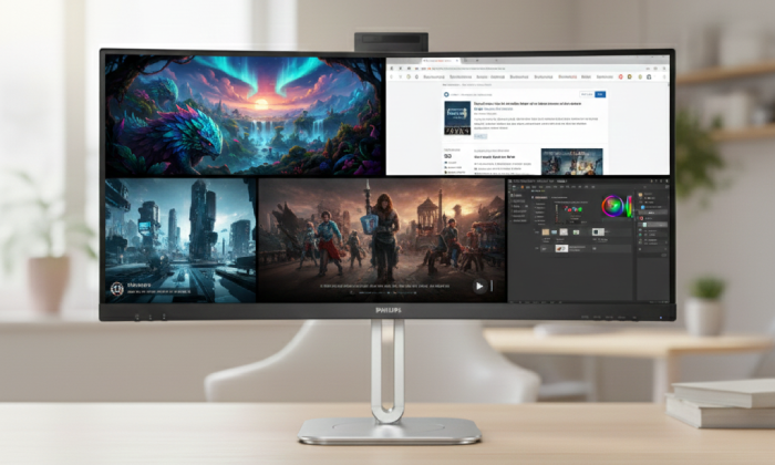 VA display delivers awesome images with wide viewing angles