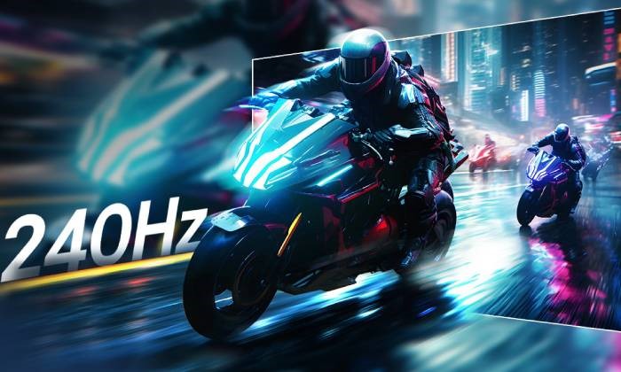 Fluid gaming motion with 240Hz refresh rate