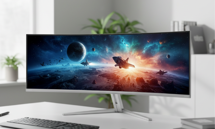 Curved display design for a more immersive experience